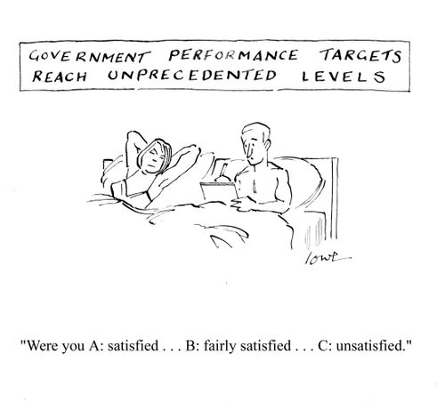 'Government performance targets reach unprecedented levels.'