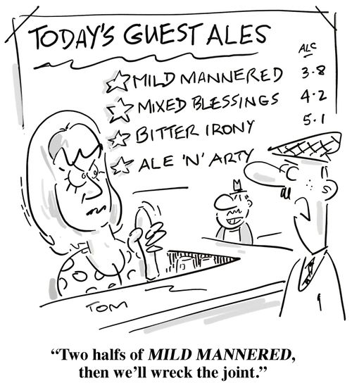 'Two halfs of MILD MANNERED, then we'll wreck the joint.'
