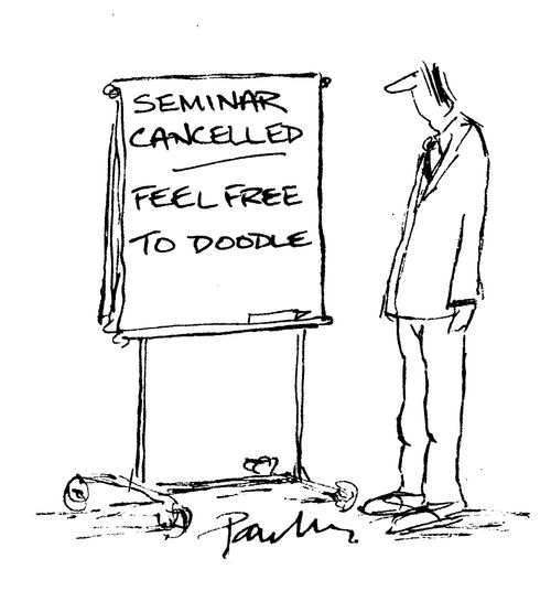 SEMINAR CANCELLED: Feel free to doodle.