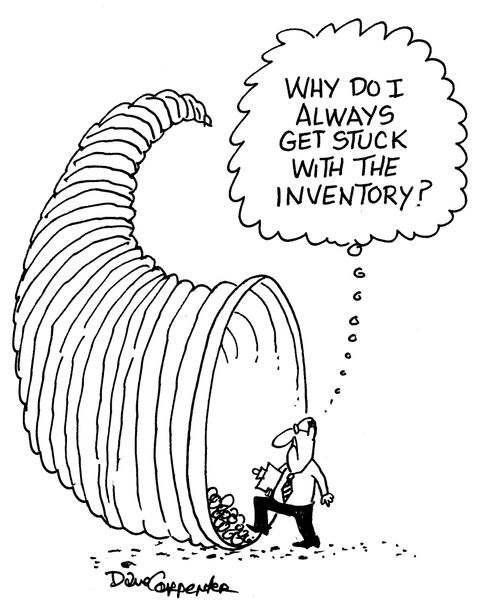 'Why do I always get stuck with the inventory?'
