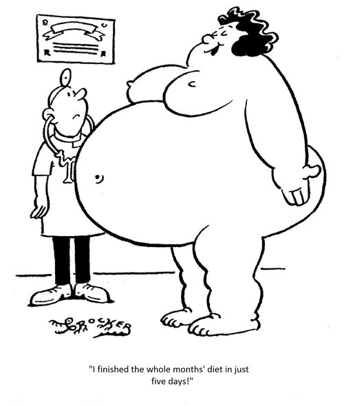 'I finished the whole months' diet in just five days!'