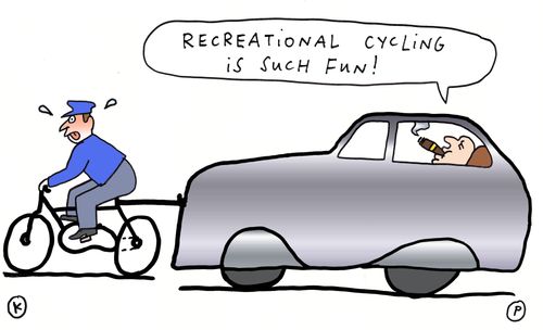 'Recreational cycling is such fun!'