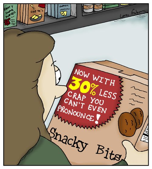 'Now with 30% less crap you can't even pronounce!'