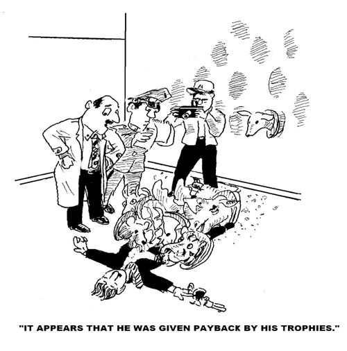 'It appears that he was given payback by his trophies.'