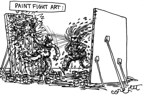 Paint fight art!