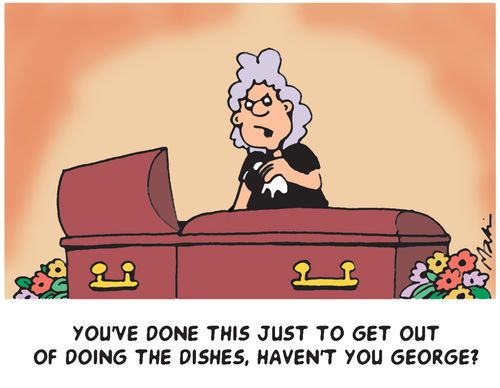 'You've done this just to get out of doing the dishes, haven't you George?'