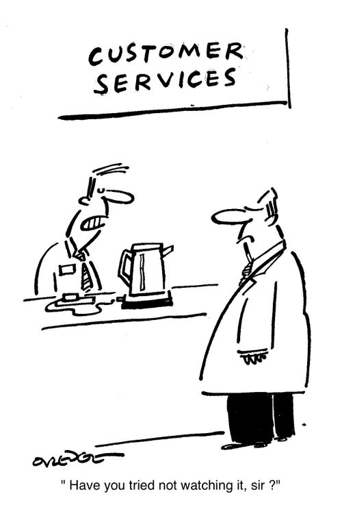 'Have you tried not watching it, sir?'