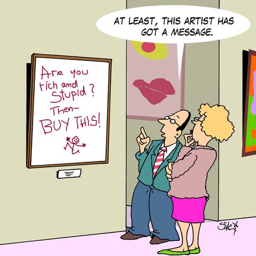 'At least, this artist has got a message.'