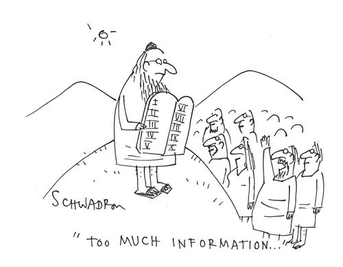 'Too much information...'
