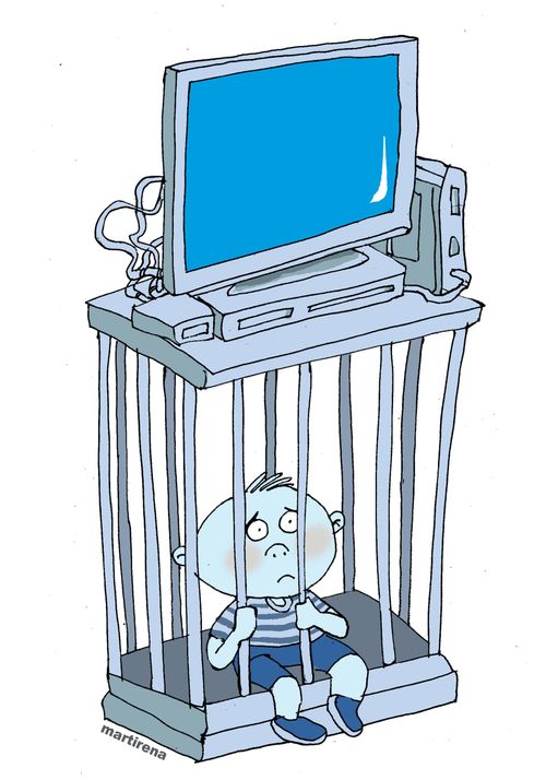 Prisoner of technology. 