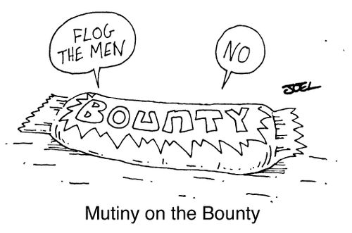 Flog the men!, No! - Mutiny on The Bounty.