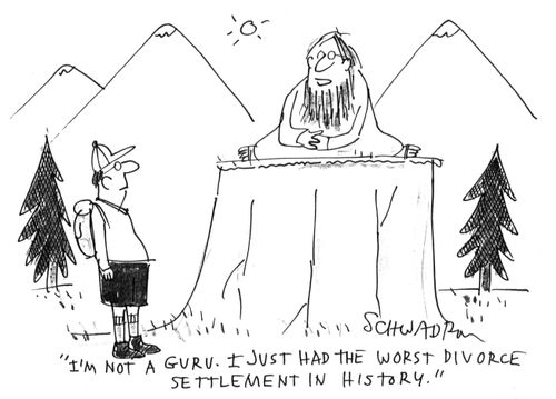 'I'm not a guru. I just had the worst divorce settlement in history.'