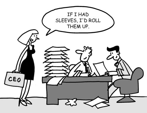 If I had sleeves, I'd roll them up...