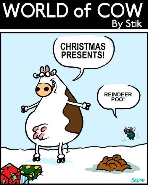 Christmas presents! Reindeer poo!