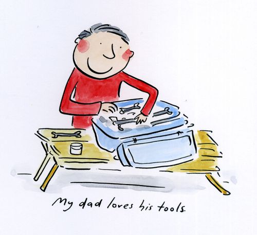 My dad loves his tools.
