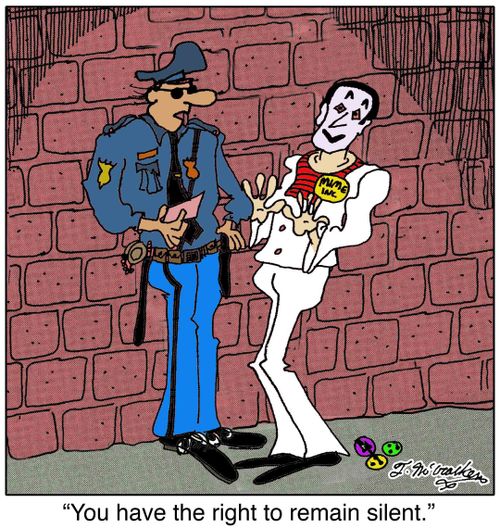 'You have the right to remain silent.'