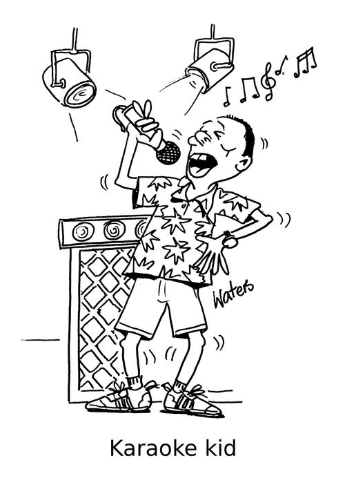 Karaoke kid.