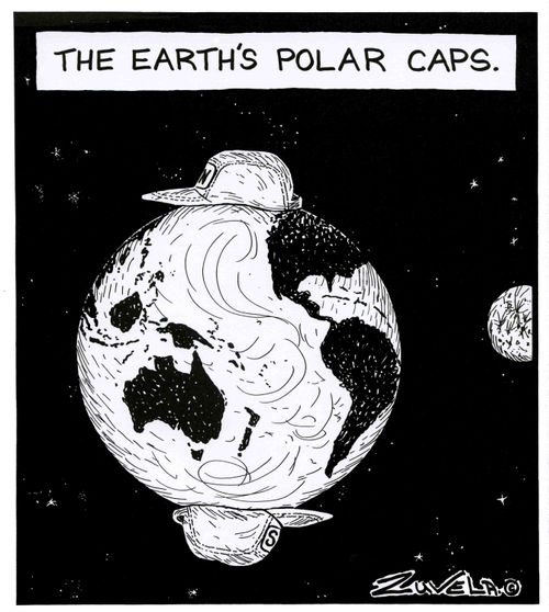 The Earth's Polar Caps.