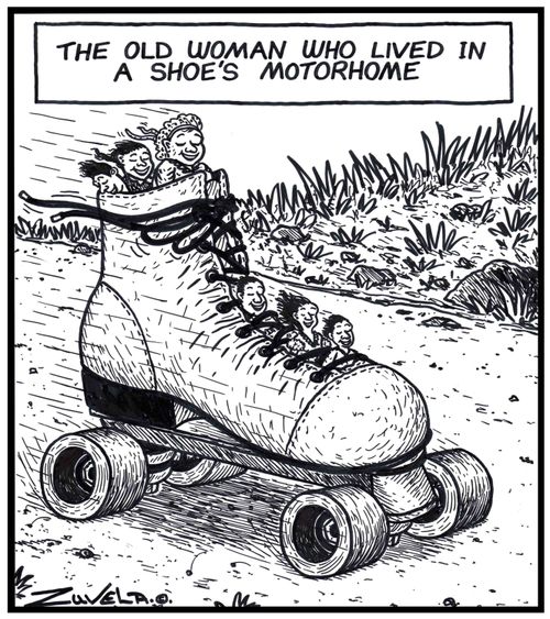 The old woman who lived in a shoe's Motorhome.