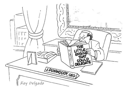 The little engine that could delegate.