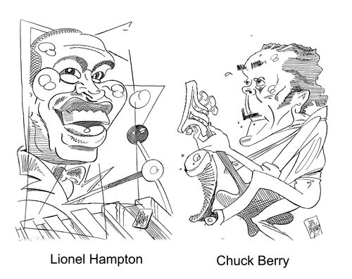 Lionel Hampton and Chuck Berry