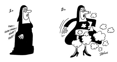 Nun Breaking Wind