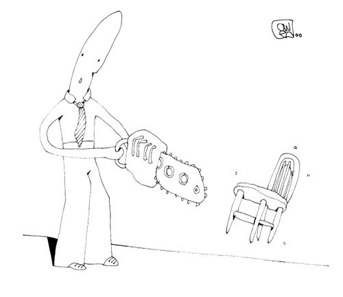 Chainsaw and Chair