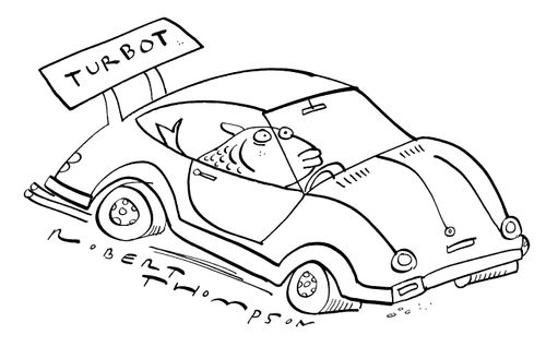 Fish in car - "Turbot"