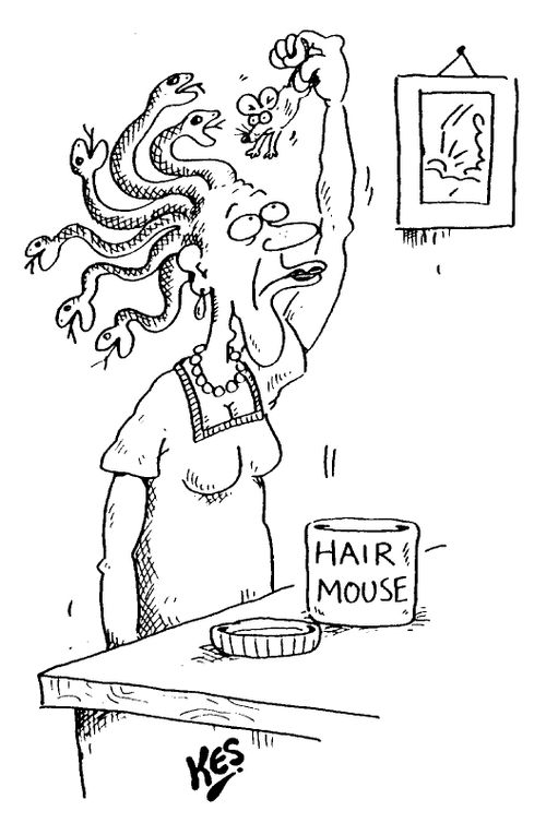 Medusa adding 'Hair mouse' to feed her snakes head