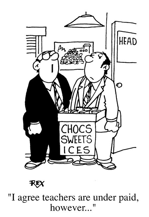"I agree teachers are underpaid, however...."