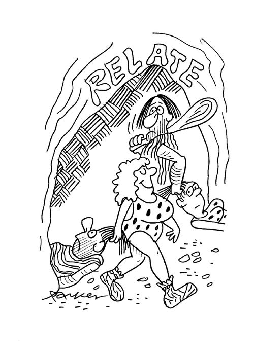 Cavemen and women 'relate'.