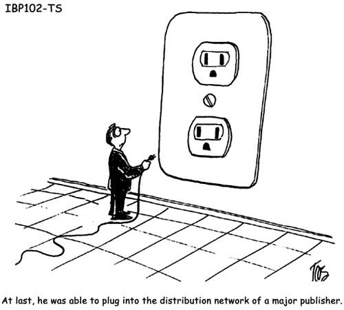 At last, he was able to plug into the distribution network of a major publisher.