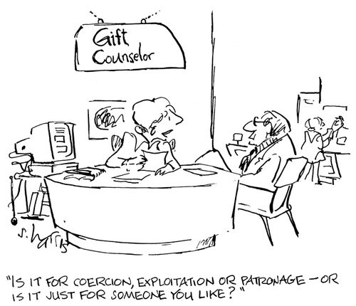 Is it for coercion, exploitation or patronage - or is it just for someone you like?