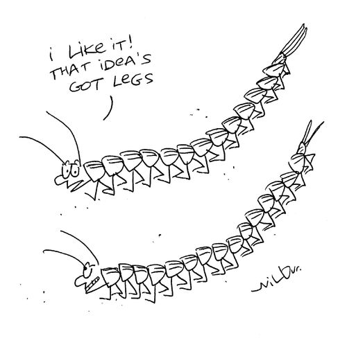 'I like it! That idea's got legs.'
