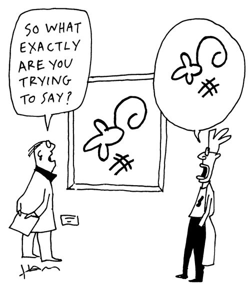 'So what exactly are you trying to say.'