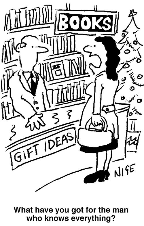 'What have you got for the man who knows everything?'