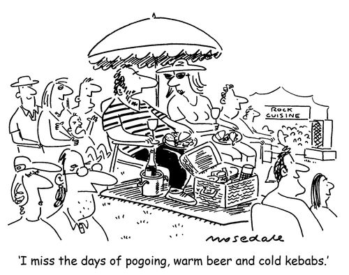 'I miss the days of pogoing, warm beer and cold kebabs.'