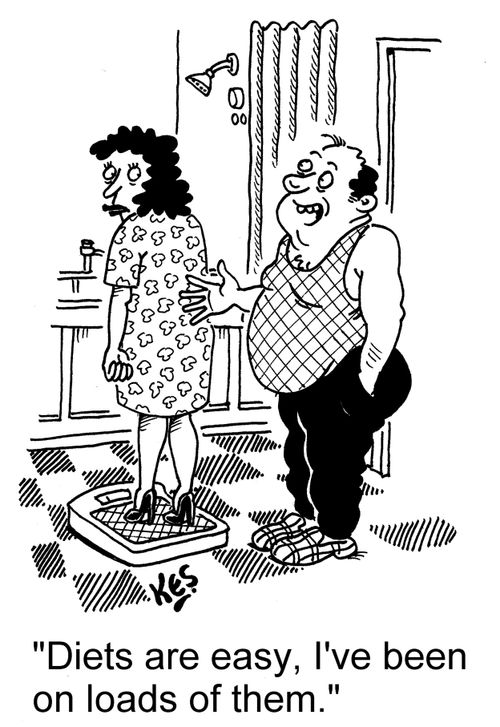 'Diets are easy, I've been on loads of them.'