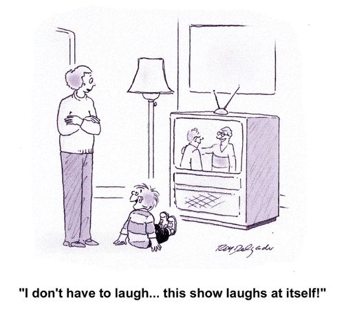 'I don't have to laugh... this show laughs at itself!'