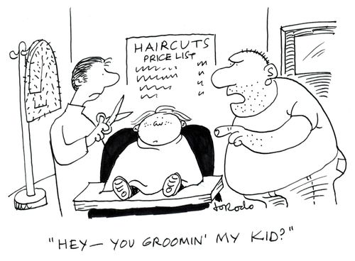 'Hey - you groomin' my kid?'