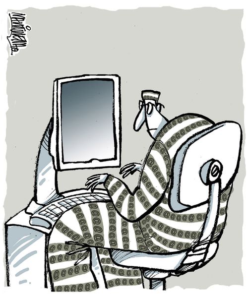 Obsession with the Internet.