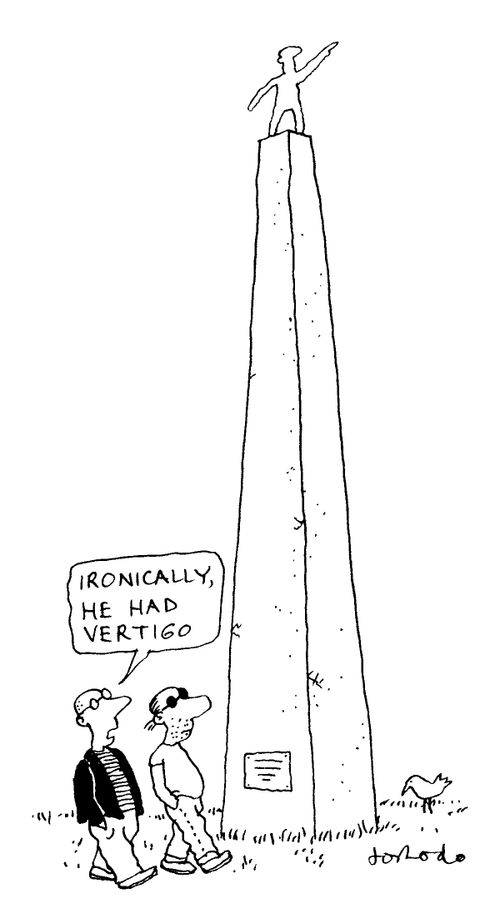 'Ironically, he had vertigo.'