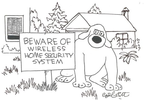 Beware of wireless home security system. 