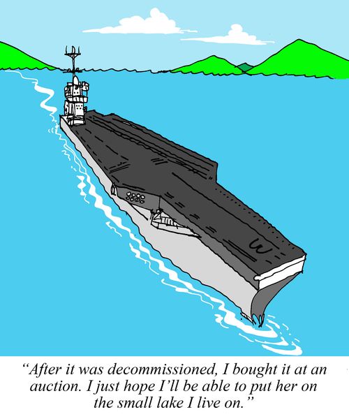 'After it was decommissioned, I bought it at an auction. I just hope I'll be able to put her on the small lake I live on.'