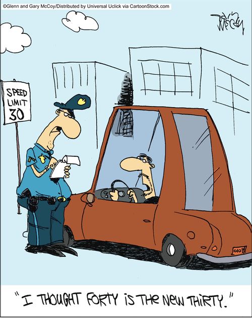 'I thought forty is the new thirty.'