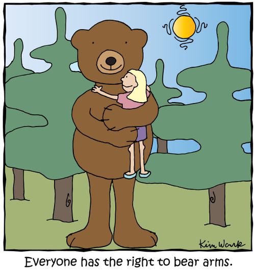 Everyone has the right to bear arms.