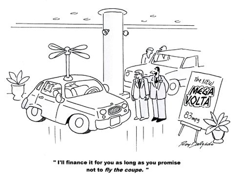 'I'll finance it for you as long as you promise not to fly the coupe.'