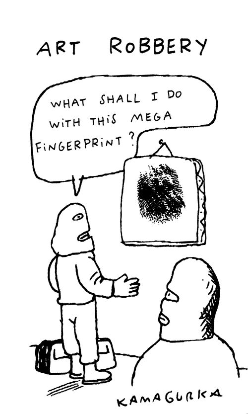 'What shall I do with this mega fingerprint?'