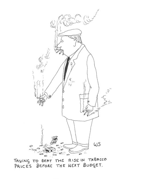 Trying to beat the rise in tobacco prices before the next budget.