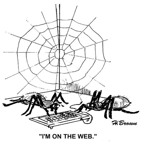'I'm on the web.'